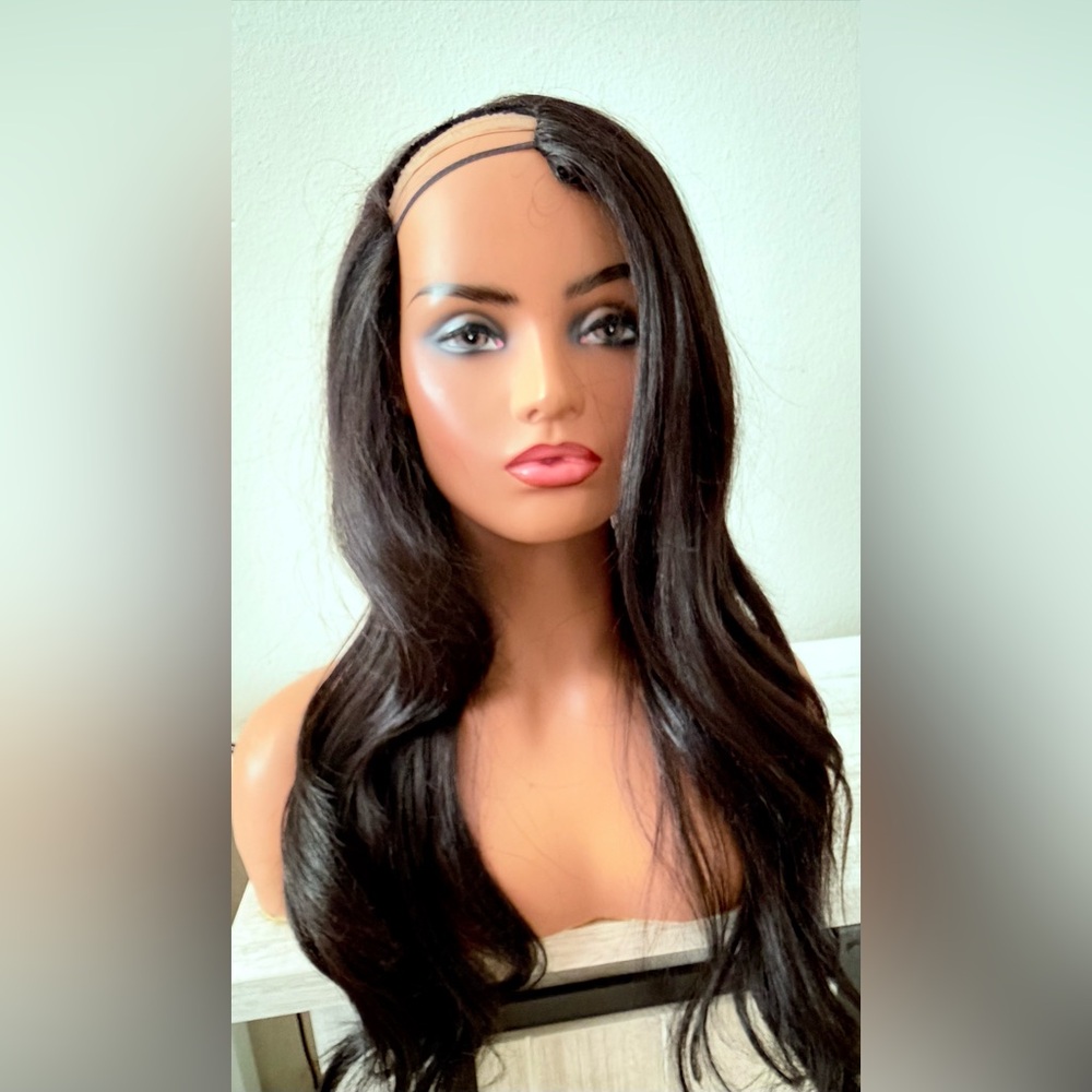 Dark brown U Part Long Wavy Women’s Hair Wig - 24 inch - Picture 8 of 14